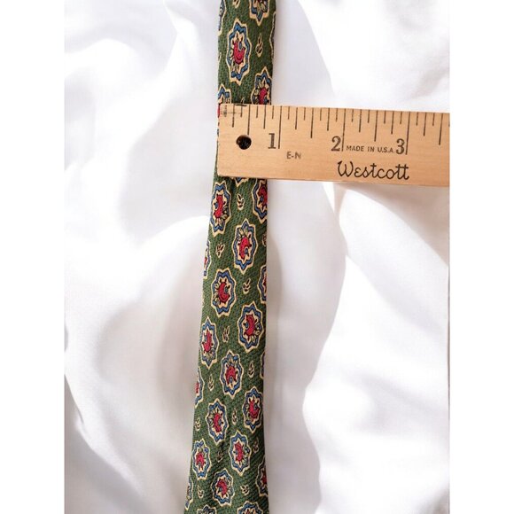 Vintage 1970s Italian 100% Silk Tie—Vismara 1880 Milano - Picture 2 of 9